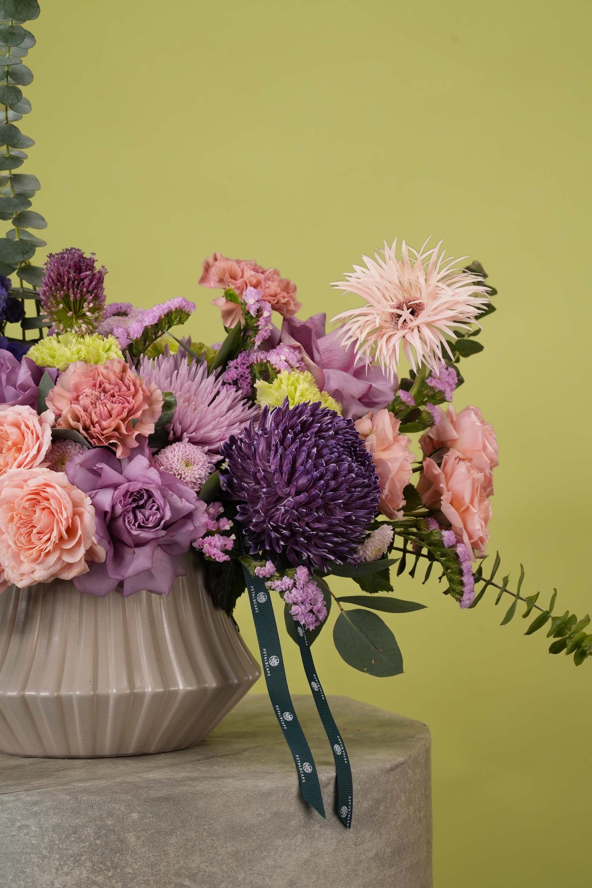 Twilight Bloom Ceramic Vase