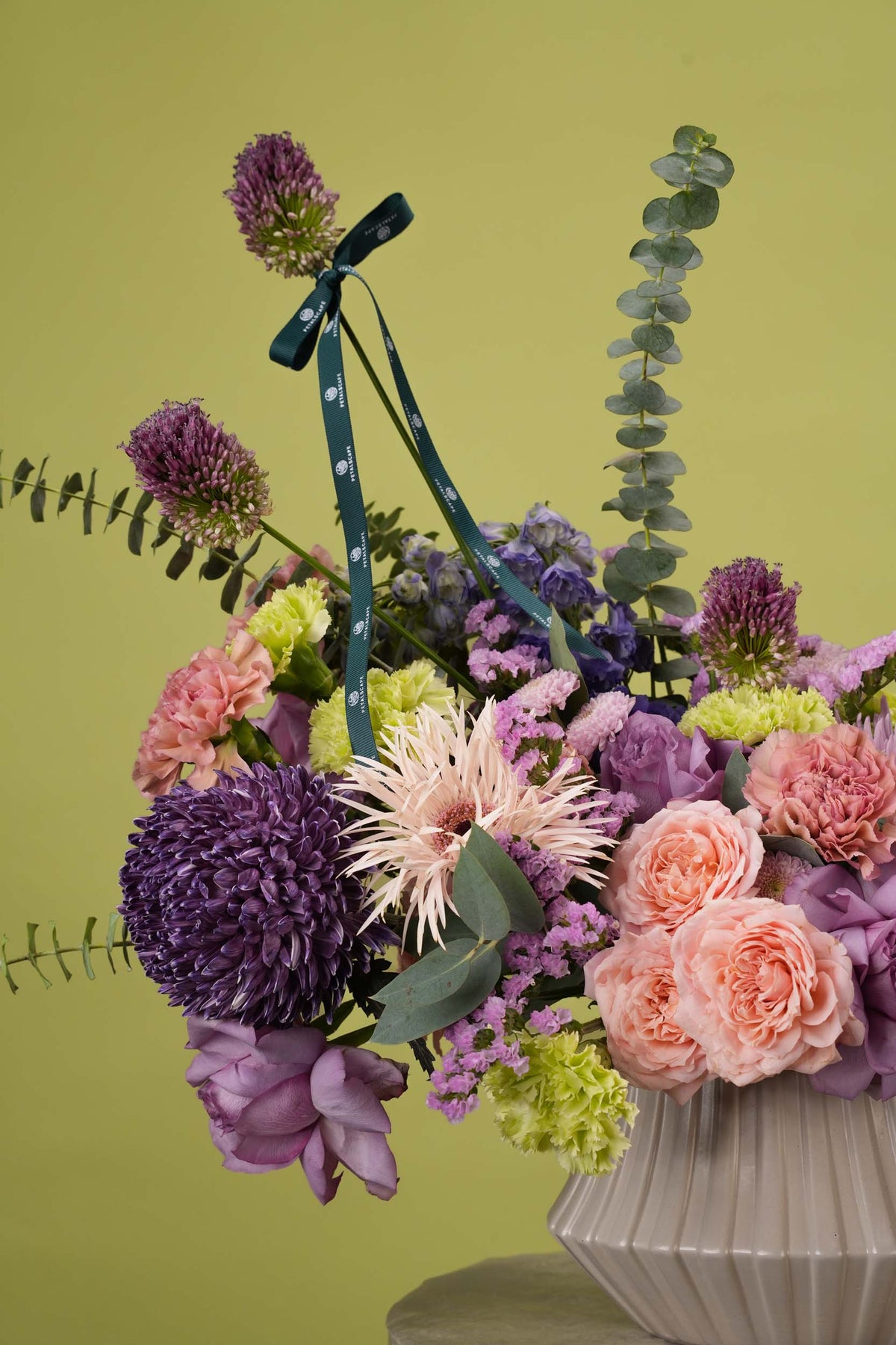 Twilight Bloom Ceramic Vase