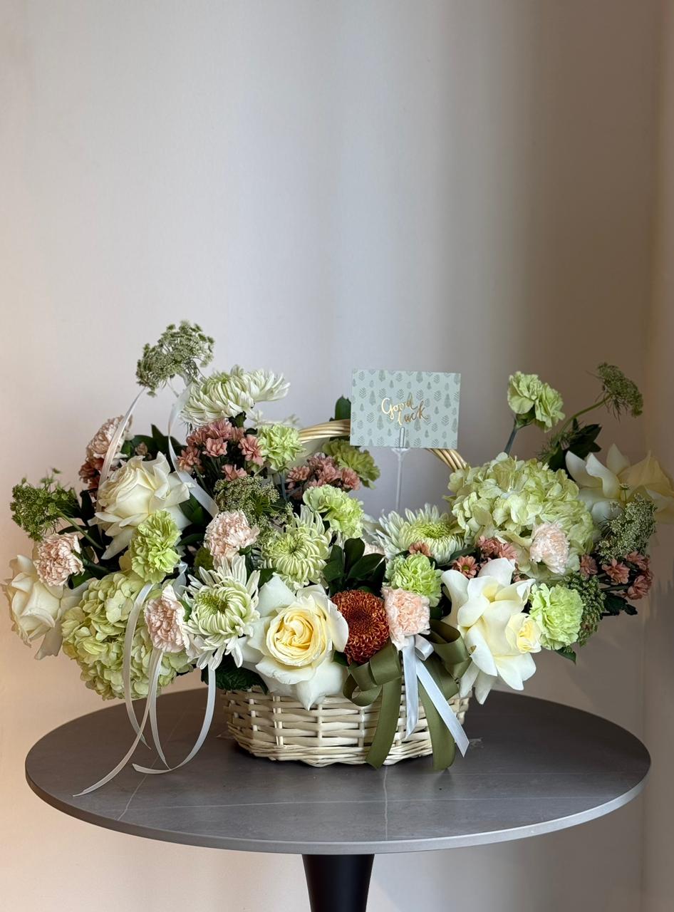 Summer Bliss Flower Basket