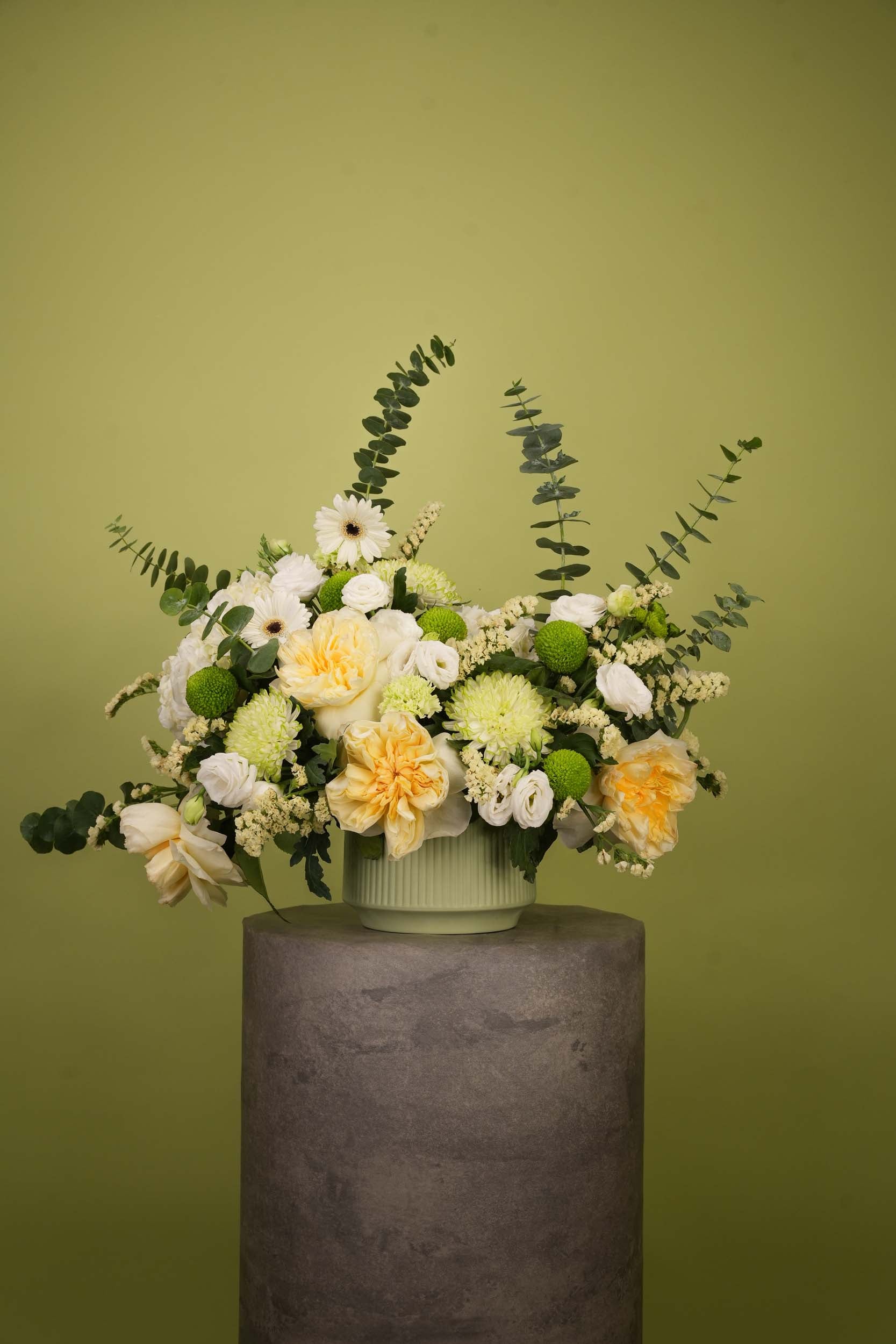 Lemon Garden Flower Vase