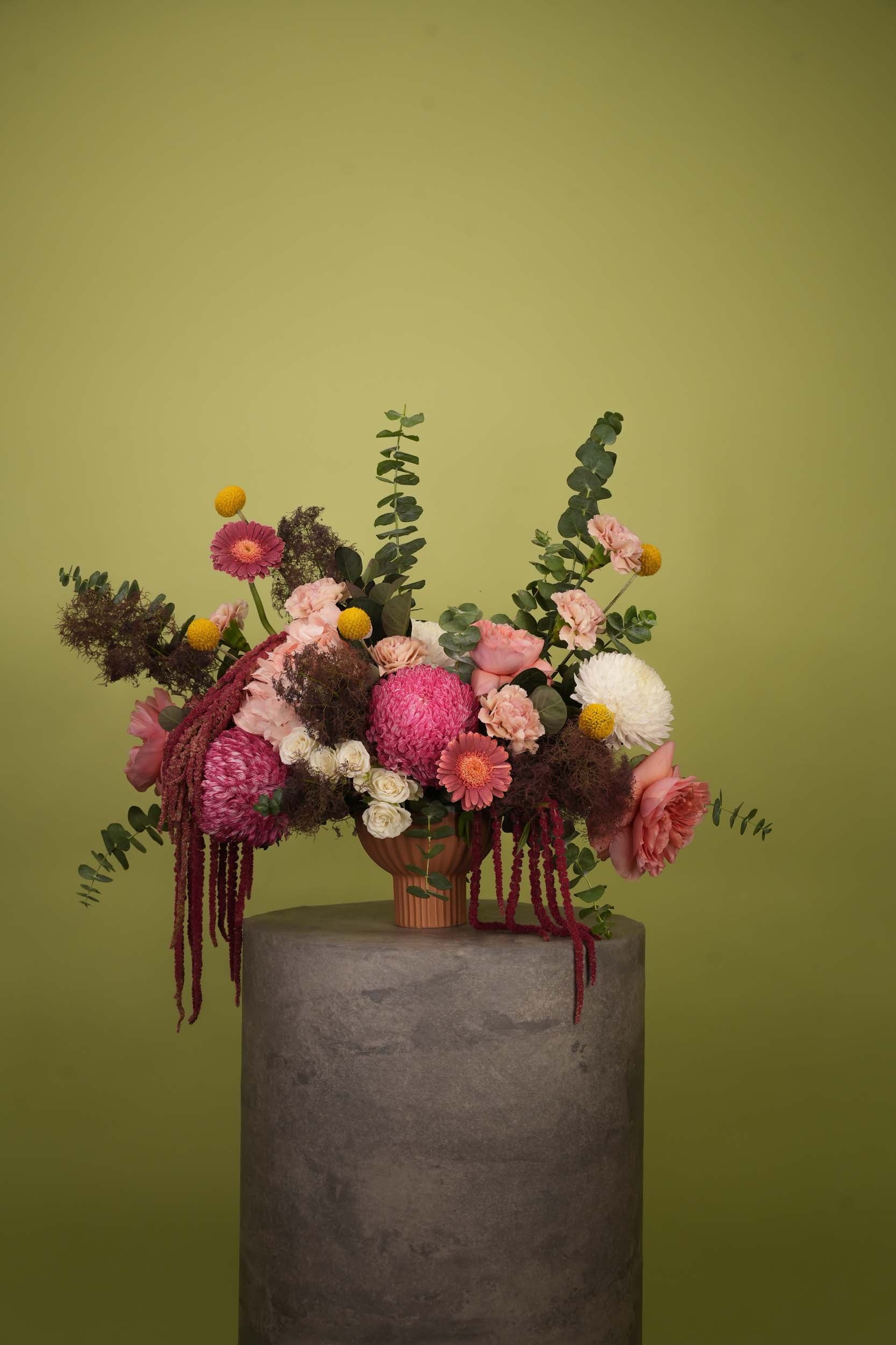 Blush & Berry Statement Flower Vase