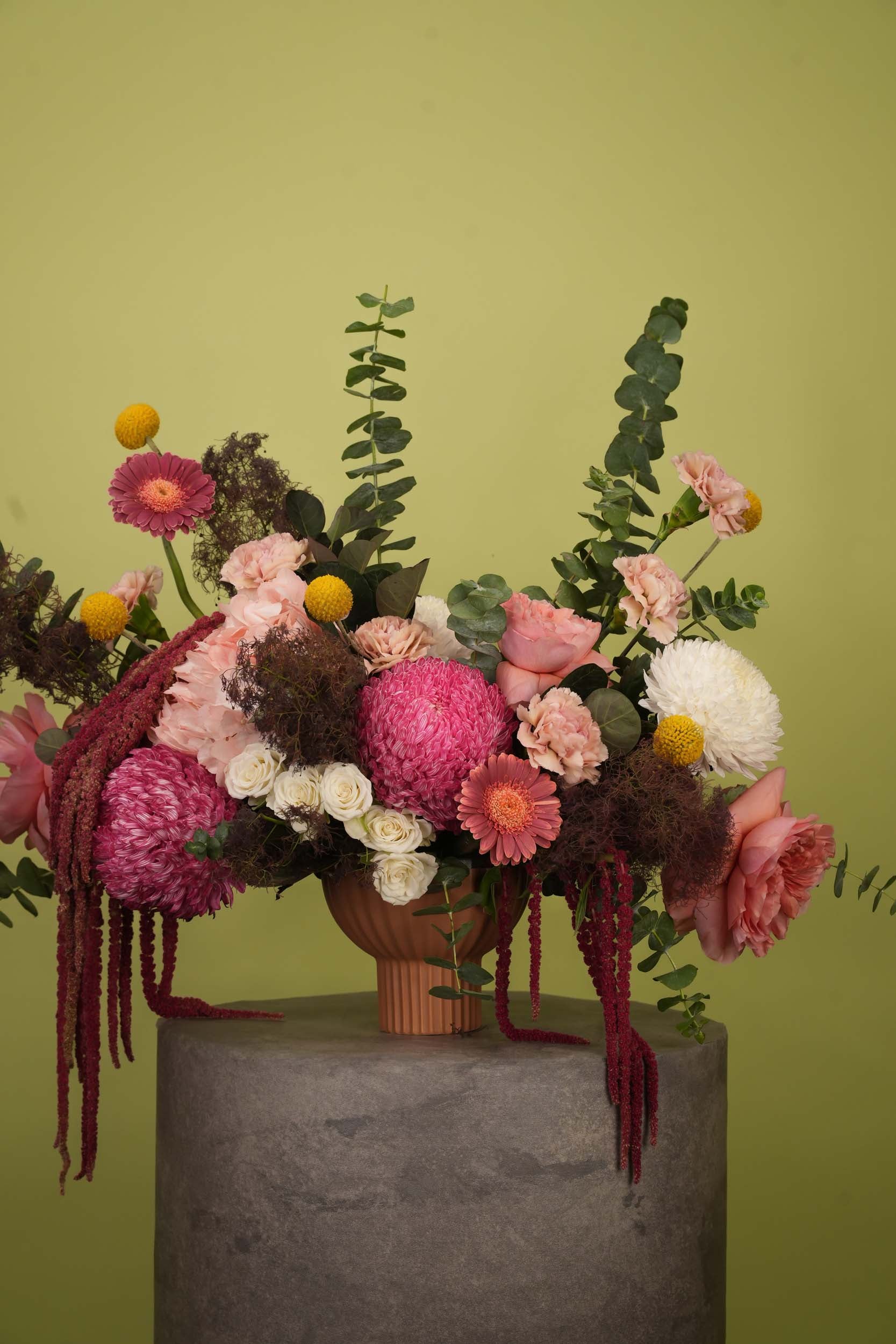 Blush & Berry Statement Flower Vase