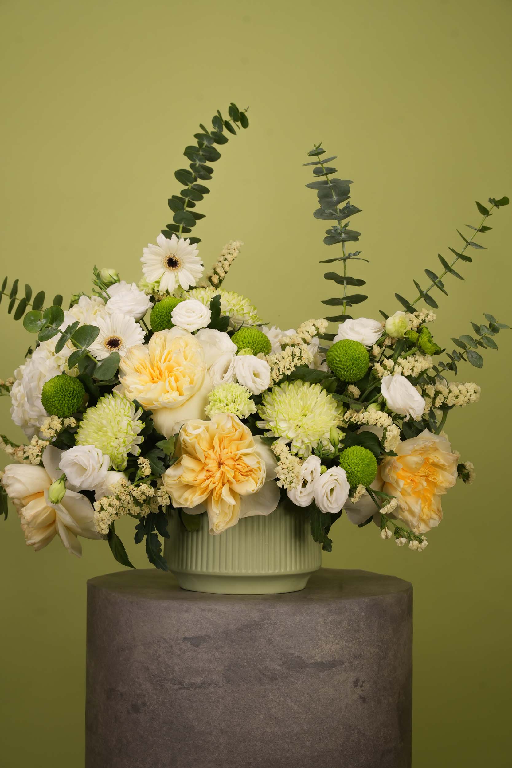 Lemon Garden Flower Vase