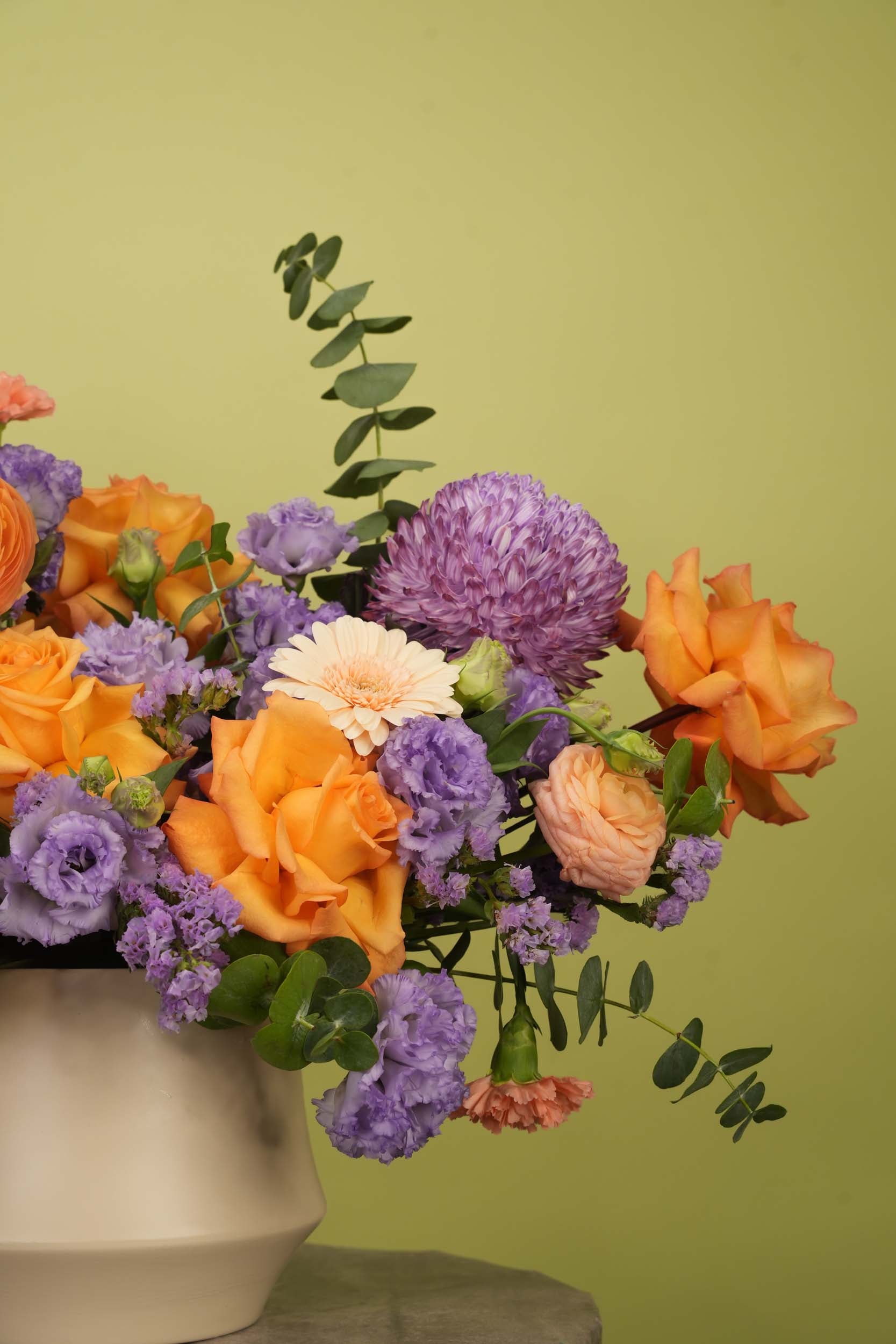 Pink Lavender Bloom Flower Vase