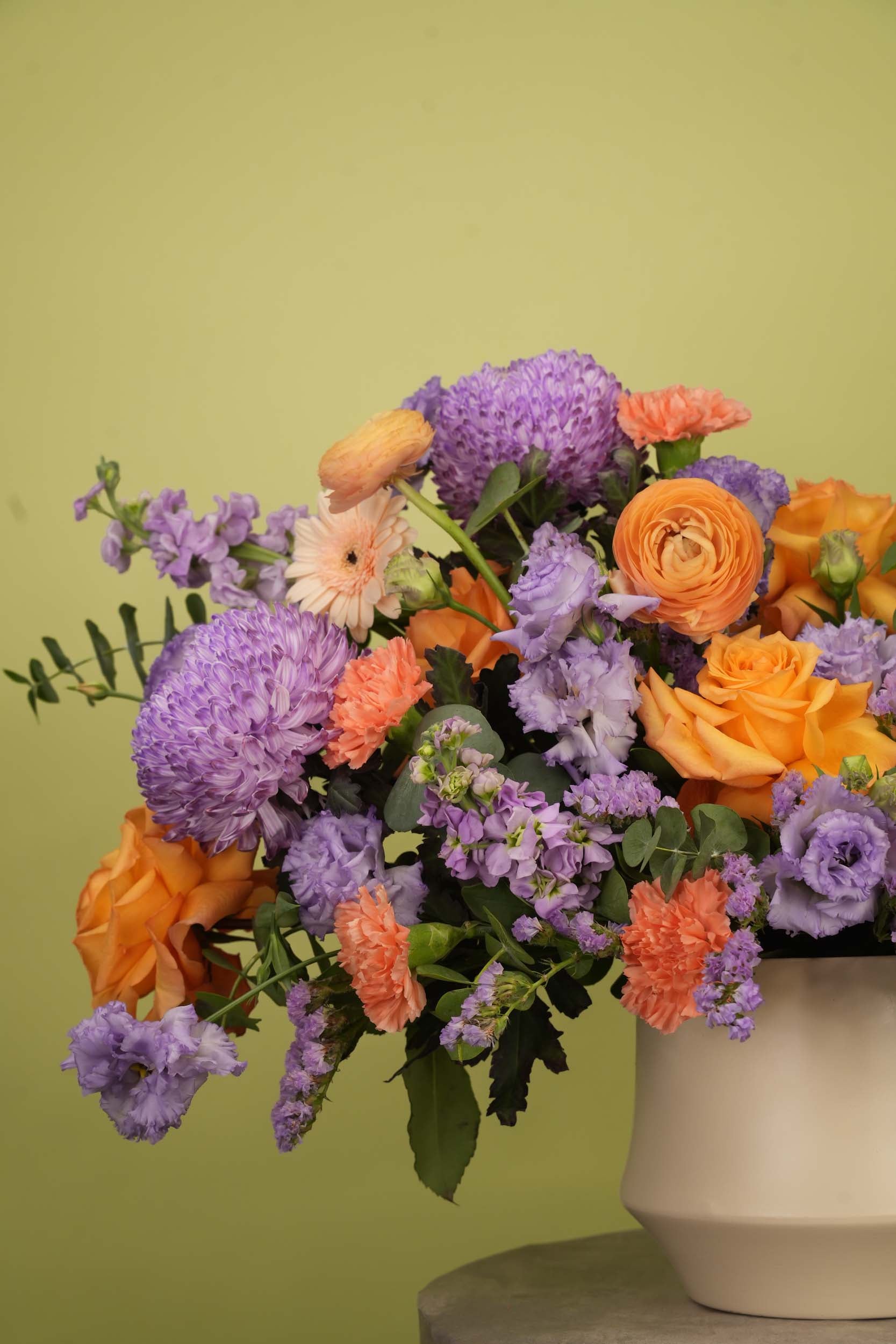 Pink Lavender Bloom Flower Vase