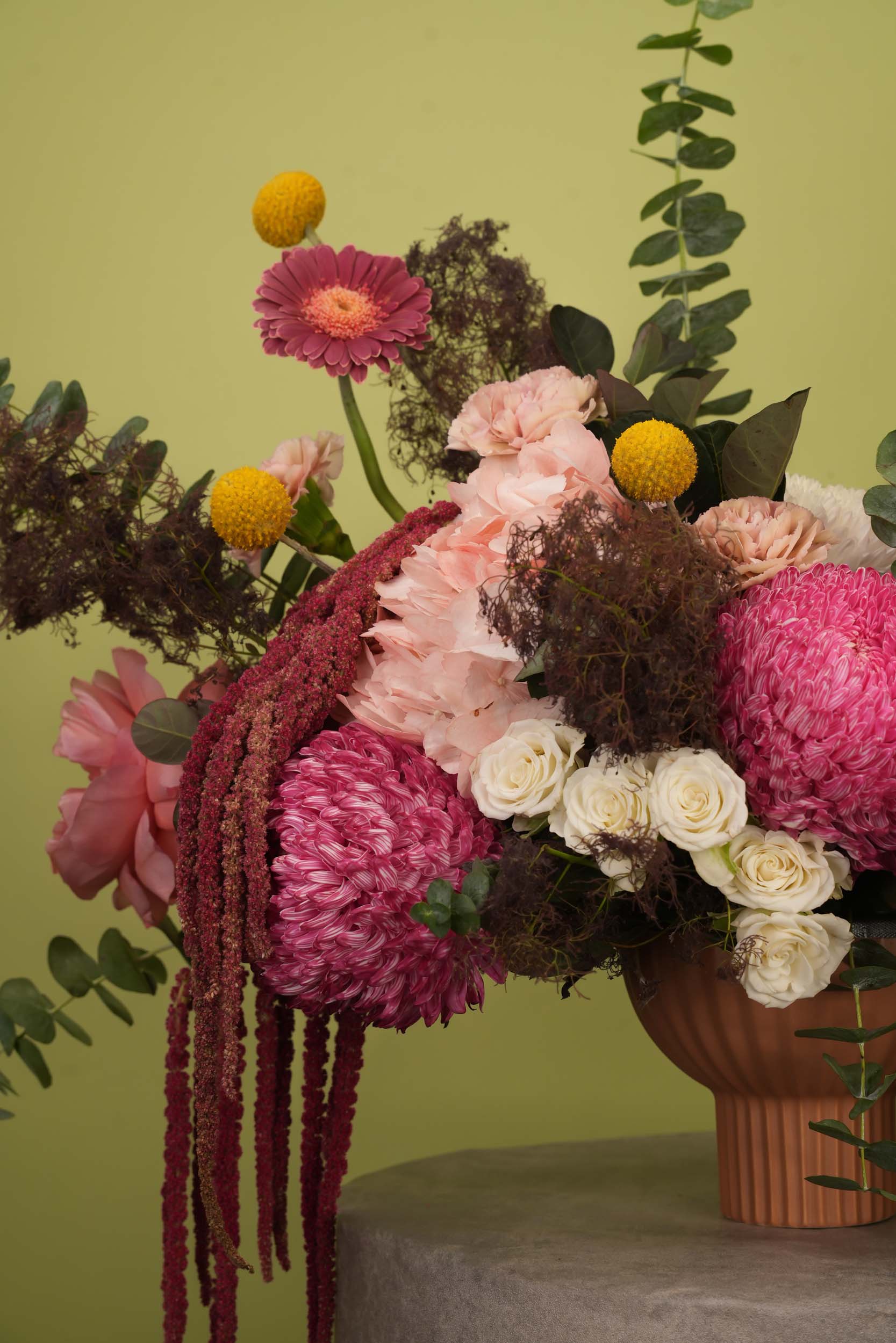 Blush & Berry Statement Flower Vase