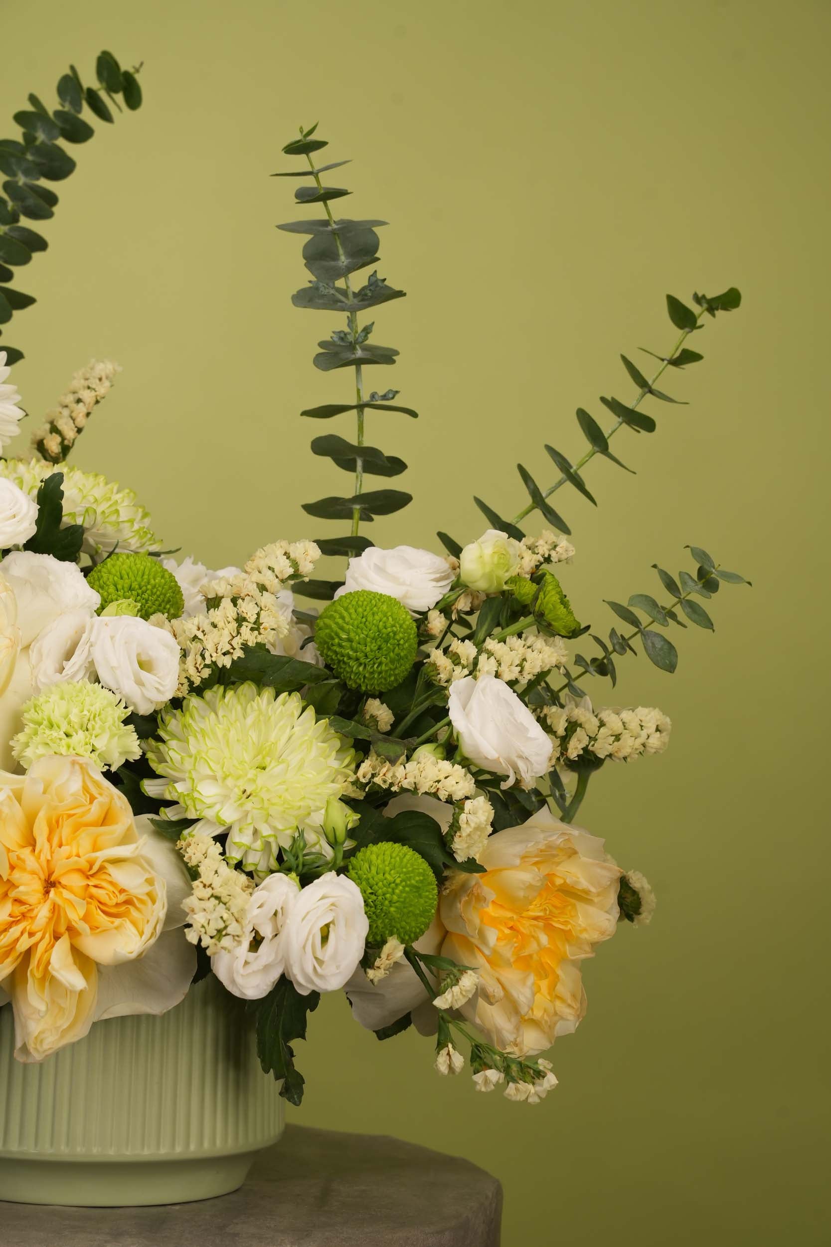 Lemon Garden Flower Vase