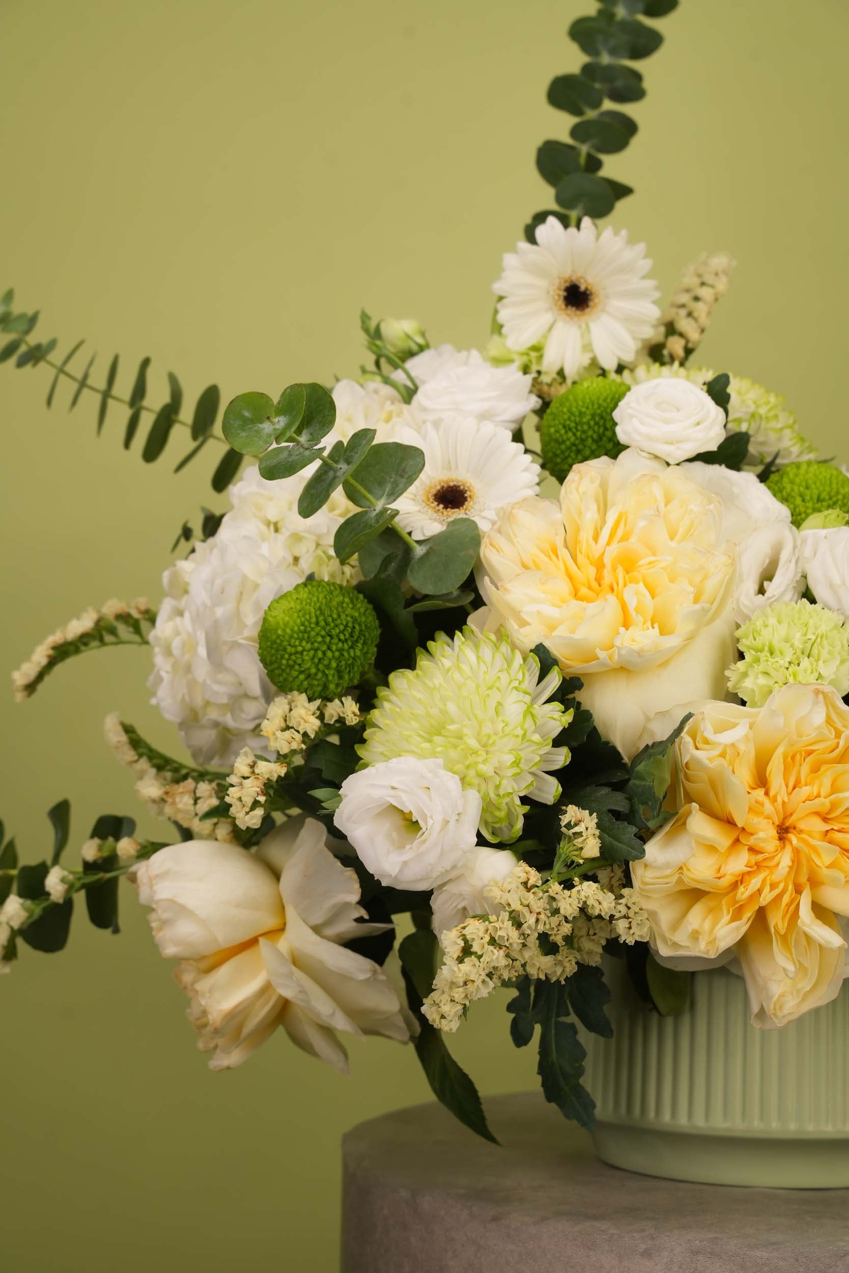 Lemon Garden Flower Vase