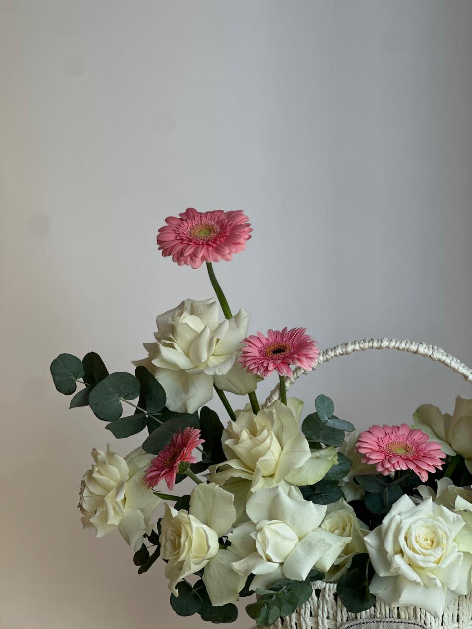 Pink Poise Flower Basket