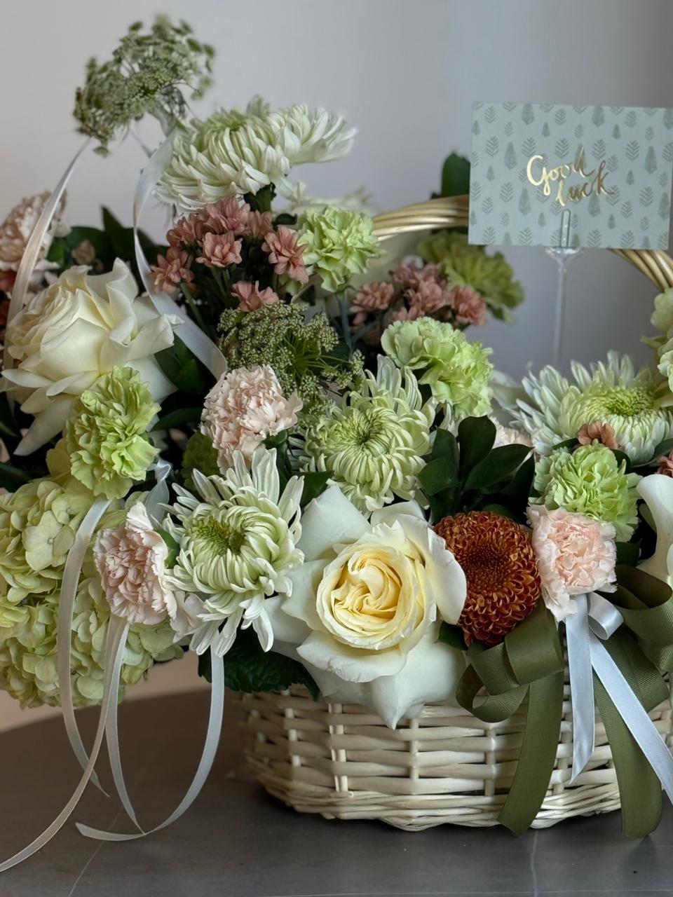 Summer Bliss Flower Basket