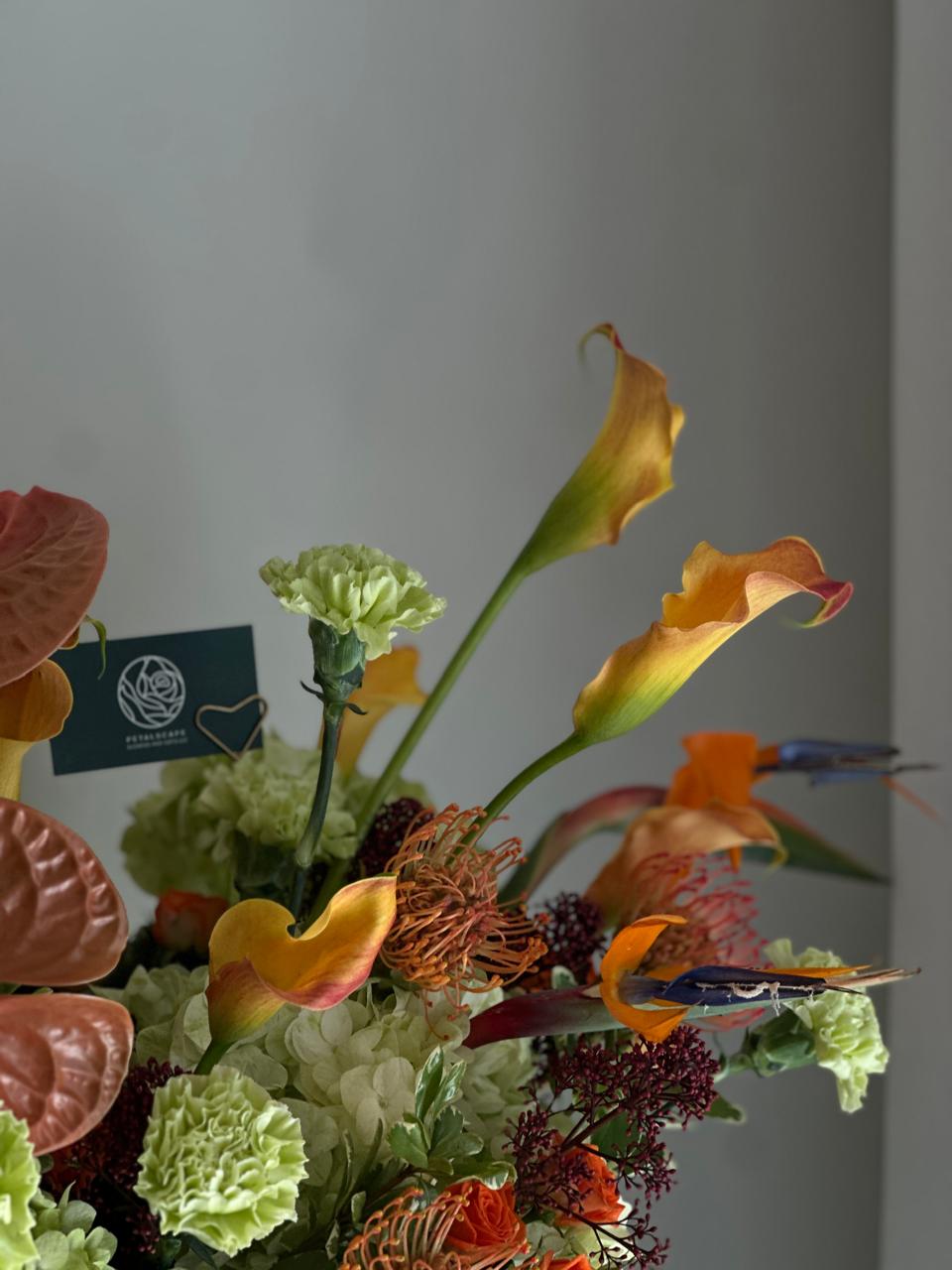 Winter Exotic Bloom Basket