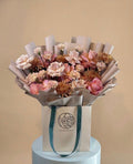 PEACH BLOOM FLOWER BOUQUET